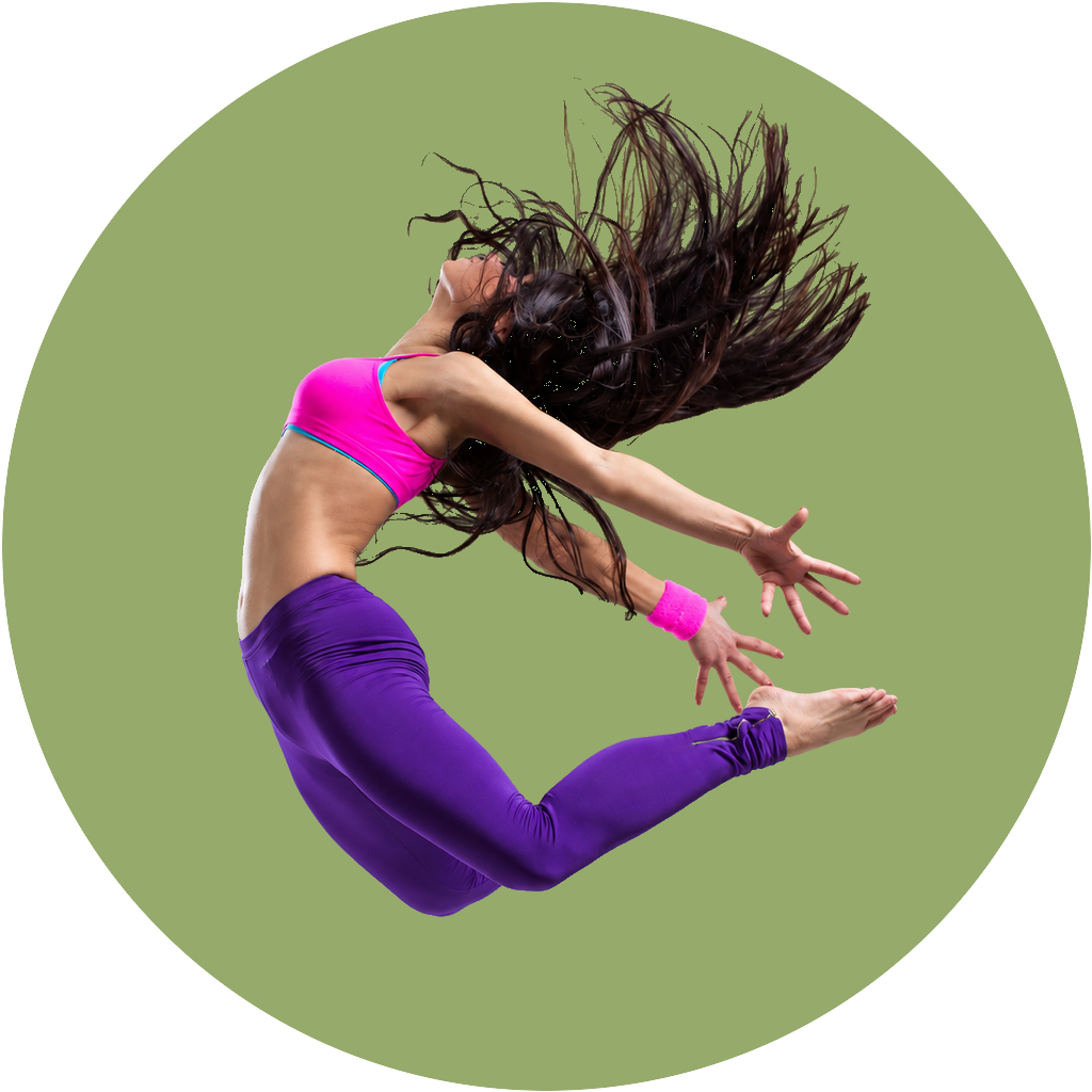 Woman leaping with energy – Balance Life